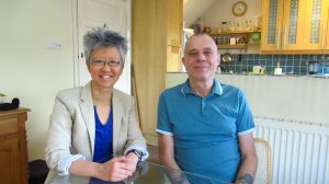 Yang-May Ooi (L) with Stevie Henden (R) - South London Voices podcast