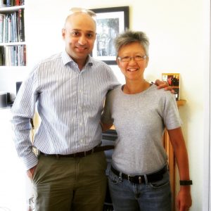 Navjot Singh (L) and Yang-May Ooi (R) on the South London Voices podcast