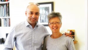 Navjot Singh (L) and Yang-May Ooi (R) on the South London Voices podcast
