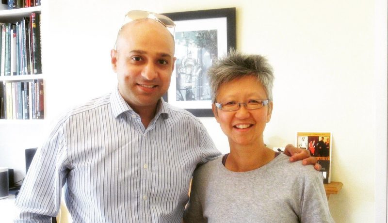 Navjot Singh (L) and Yang-May Ooi (R) on the South London Voices podcast