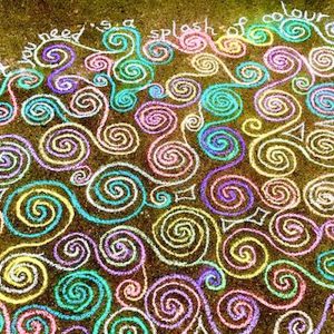 Swirls by Jane Gallagher, Florence Park Chalking, to illustrate a blog post by Yang-May Ooi about Chalky
