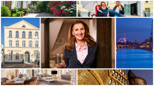 Hilke Flebbe of Klassik Aldstadt Hotel Lubeck Germany speaking on Creating a Beautiful Legacy out of Grief - Creative Conversations podcast with Yang-May Ooi